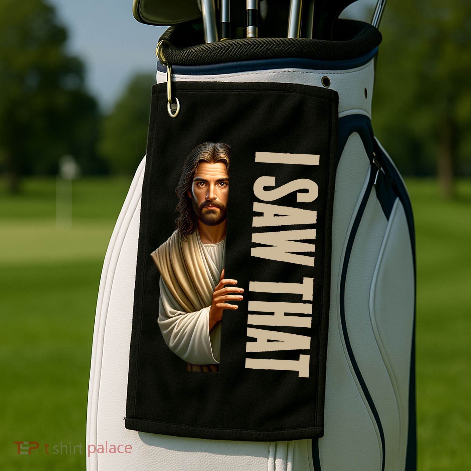 Jesus I Saw That Funny Golf Towel