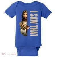 Jesus I Saw That Funny Baby Bodysuit thumb 0