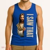 Jesus I Saw That Funny Tank Top thumb 3