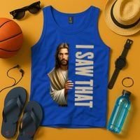 Jesus I Saw That Funny Tank Top thumb 4
