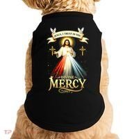 Jesus I Trust In You Divine Mercy Catholic Christian Jesus Doggie Tank thumb 0