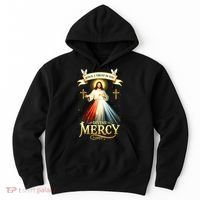 Jesus I Trust In You Divine Mercy Catholic Christian Jesus Hoodie thumb 0