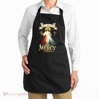 Jesus I Trust In You Divine Mercy Catholic Christian Jesus Apron thumb 2