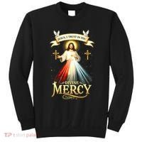 Jesus I Trust In You Divine Mercy Catholic Christian Jesus Sweatshirt thumb 0