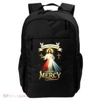 Jesus I Trust In You Divine Mercy Catholic Christian Jesus Backpack thumb 0