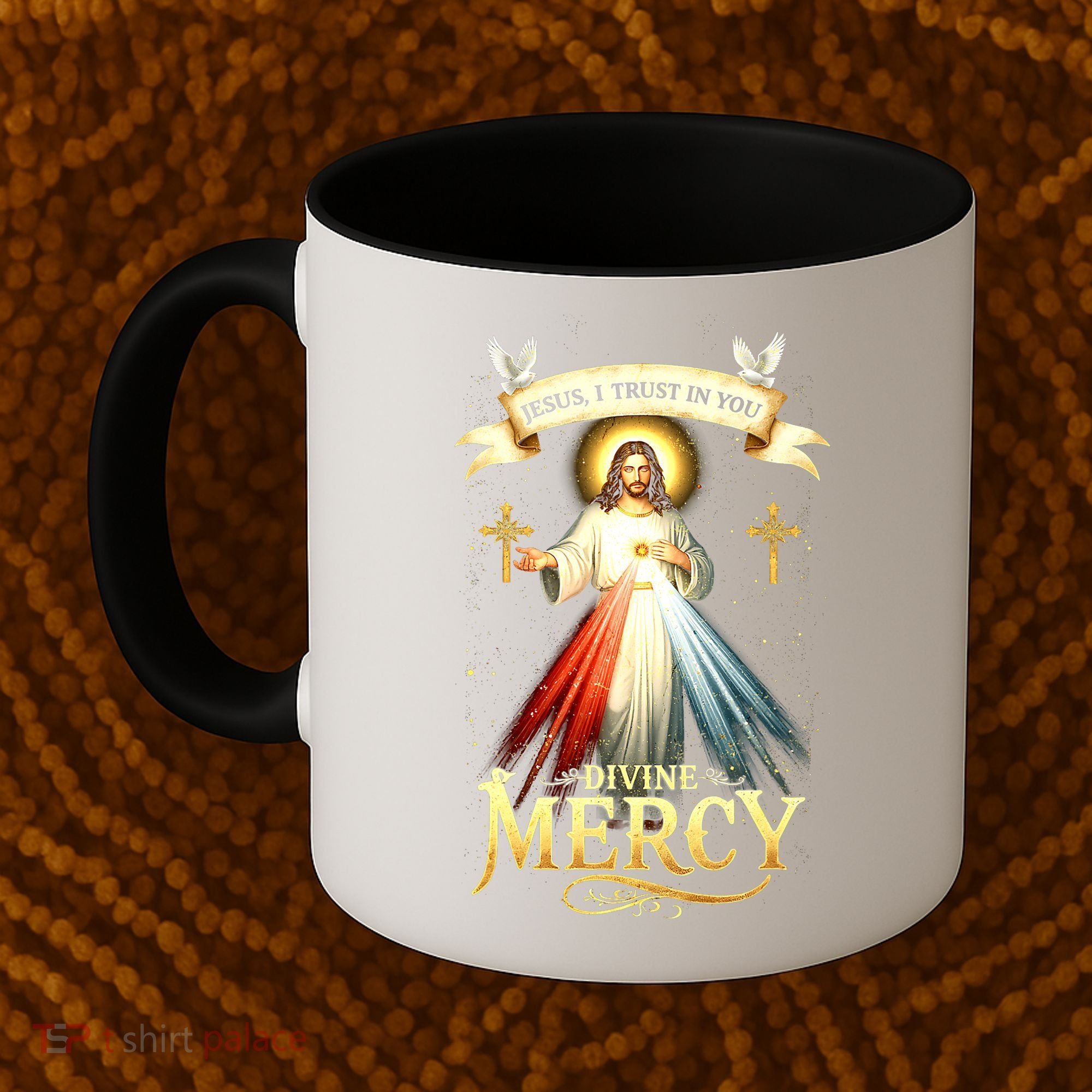 Jesus I Trust In You Divine Mercy Catholic Christian Jesus Coffee Mug