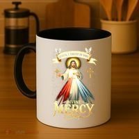 Jesus I Trust In You Divine Mercy Catholic Christian Jesus Coffee Mug thumb 4