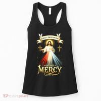 Jesus I Trust In You Divine Mercy Catholic Christian Jesus Women's Tank Top thumb 0