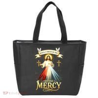 Jesus I Trust In You Divine Mercy Catholic Christian Jesus Tote Bag thumb 0