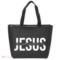 Jesus Is The Way The Truth And The Life Quote Tote Bag thumb 0