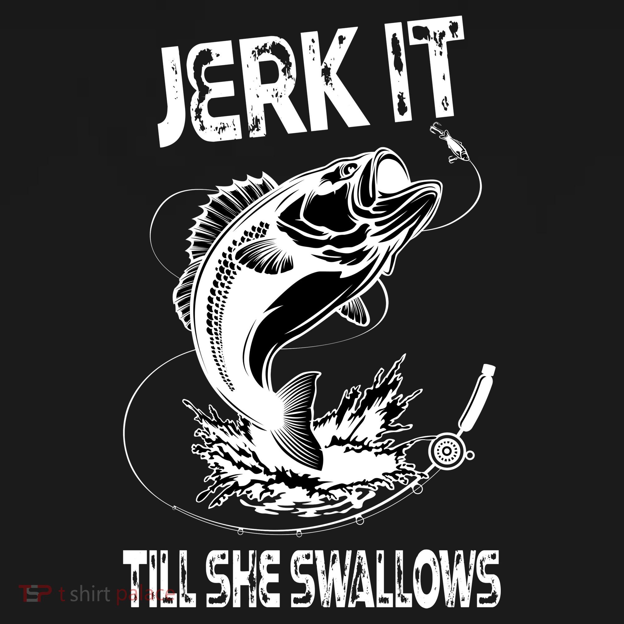 Jerk It Till She Swallows Funny Fishing Coaster