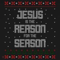 Jesus Is The Reason For The Season Ugly Christmas Sweater T-Shirt thumb 7