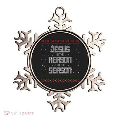 Jesus Is The Reason For The Season Ugly Christmas Sweater Ornament