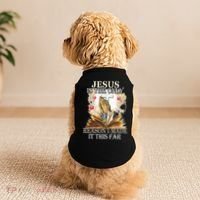 Jesus Is The Only Reason I Made It This Far Fun Christian Doggie Tank thumb 2