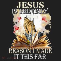 Jesus Is The Only Reason I Made It This Far Fun Christian Golf Towel thumb 3