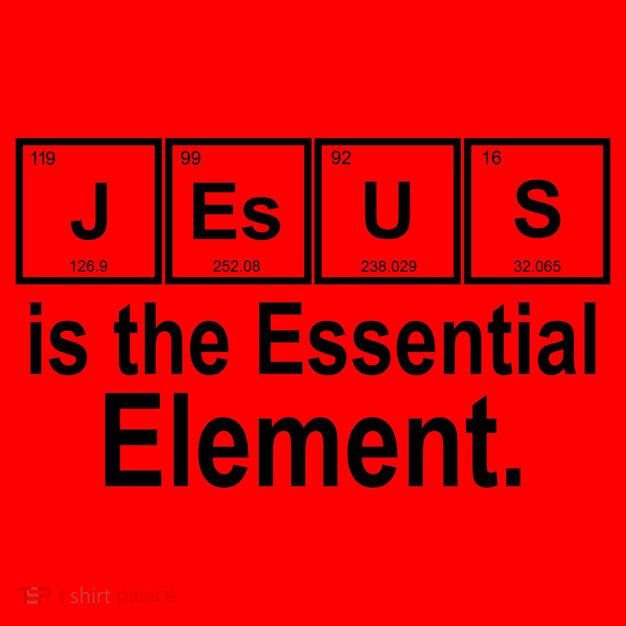 Jesus Is The Essential Element Santa Hat