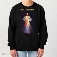 Jesus I Trust In You Divine Mercy Women's Sweatshirt thumb 0
