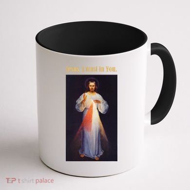 Jesus I Trust In You Divine Mercy Coffee Mug back