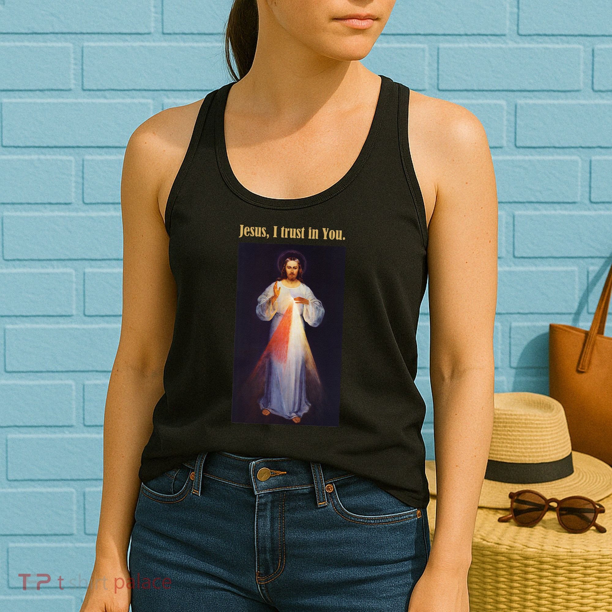 Jesus I Trust In You Divine Mercy Women's Tank Top