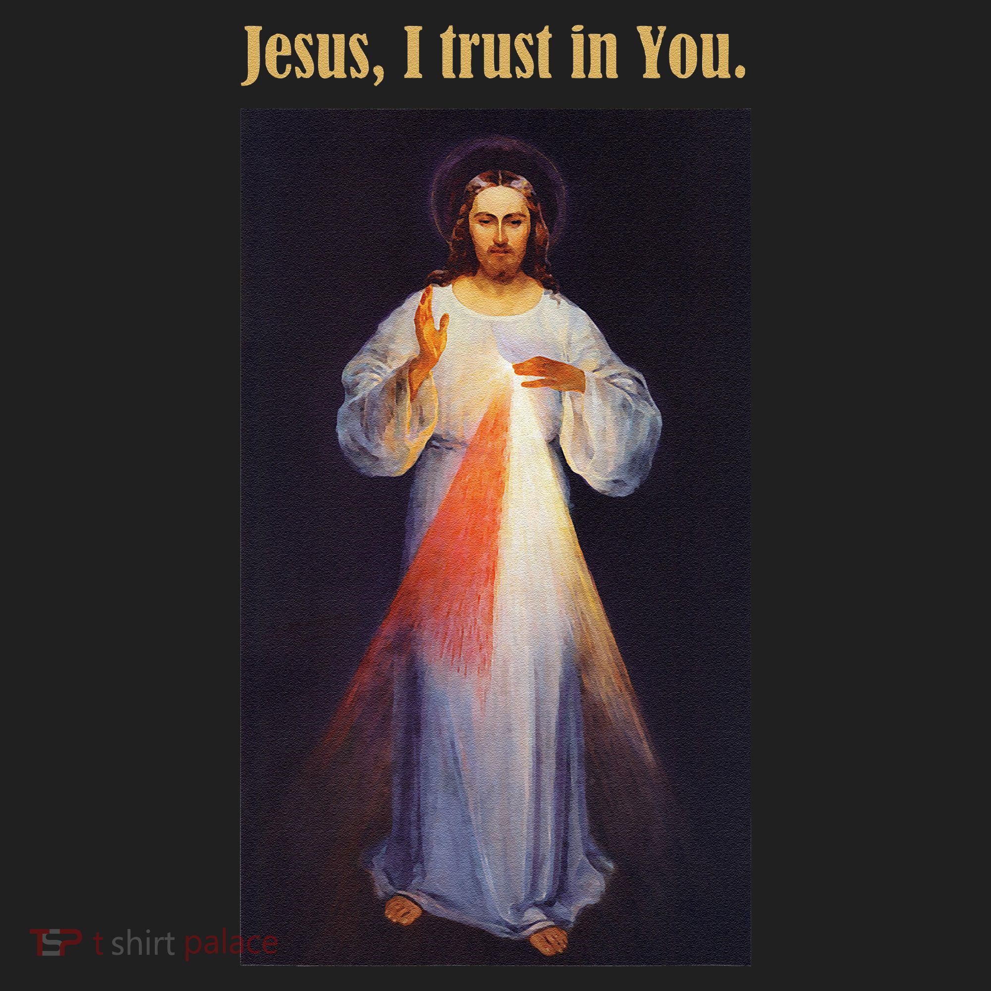 Jesus I Trust In You Divine Mercy Golf Towel