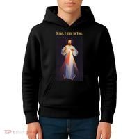 Jesus I Trust In You Divine Mercy Kids Hoodie thumb 4