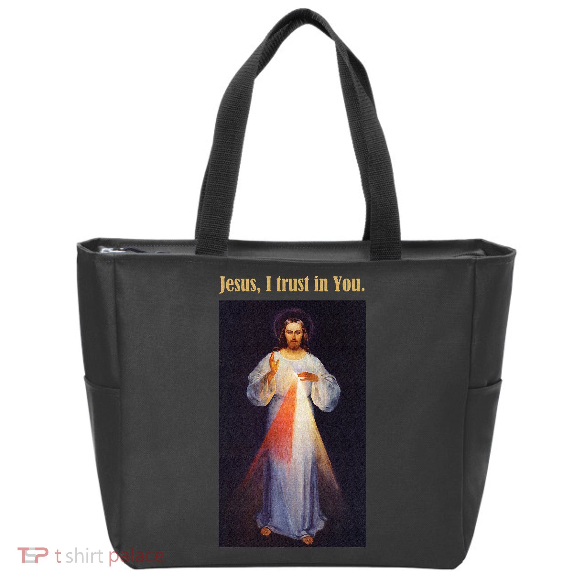 Jesus I Trust In You Divine Mercy Tote Bag