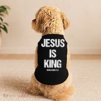 Jesus Is The King Motivational Christian Catholic Easter Doggie Tank thumb 2