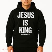 Jesus Is The King Motivational Christian Catholic Easter Hoodie thumb 2