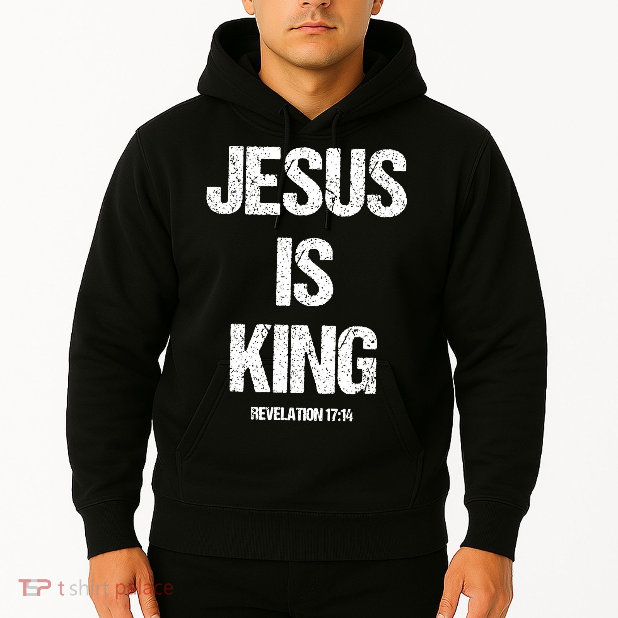 Jesus Is The King Motivational Christian Catholic Easter Hoodie