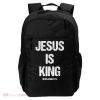 Jesus Is The King Motivational Christian Catholic Easter Backpack thumb 0