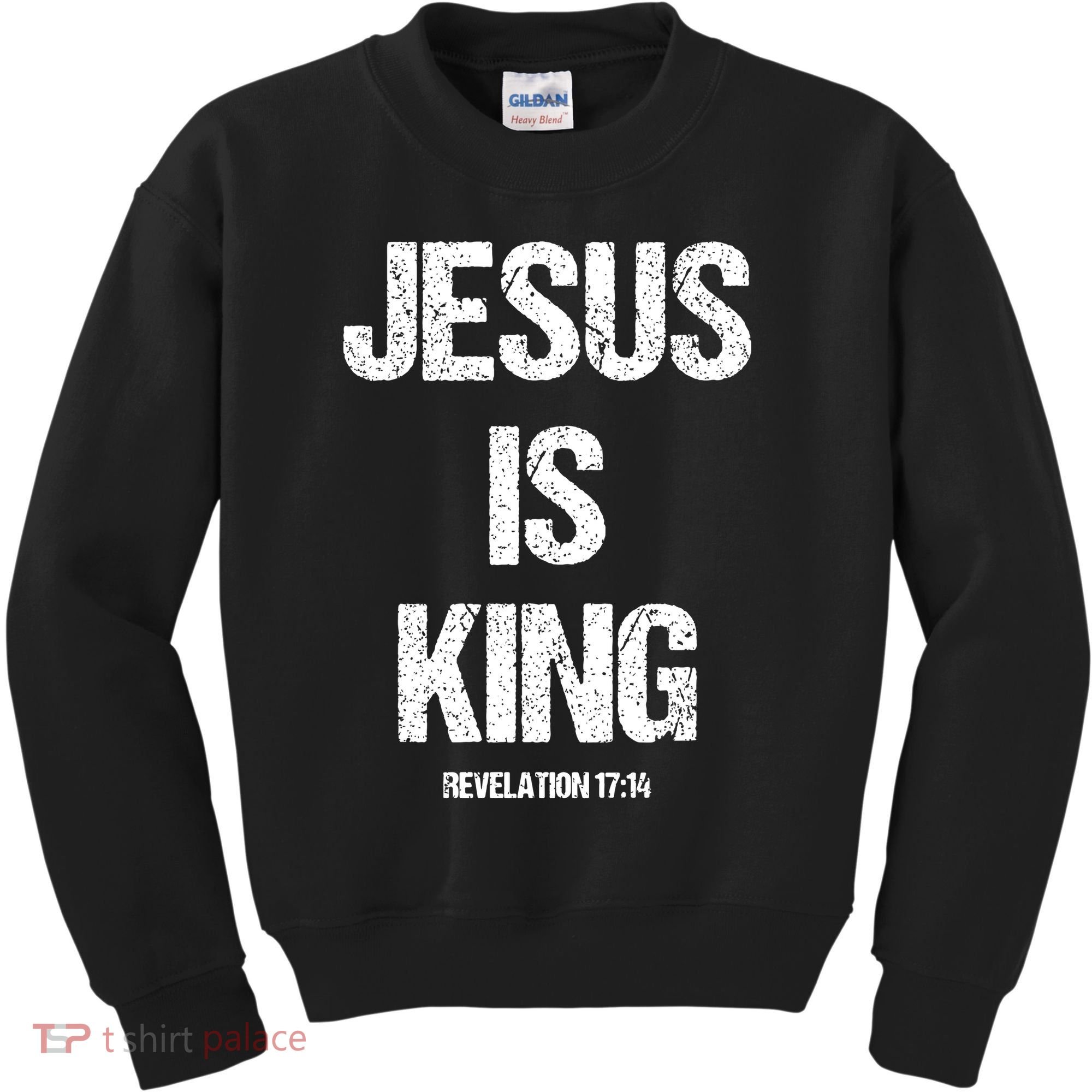 Jesus Is The King Motivational Christian Catholic Easter Kids Sweatshirt