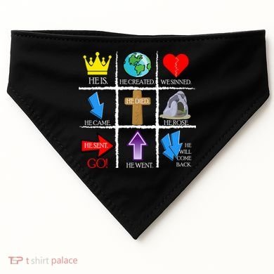 Jesus Is The Way Christian Signs USA-Made Doggie Bandana