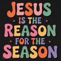 Jesus Is The Reason For The Season Retro Coaster thumb 2