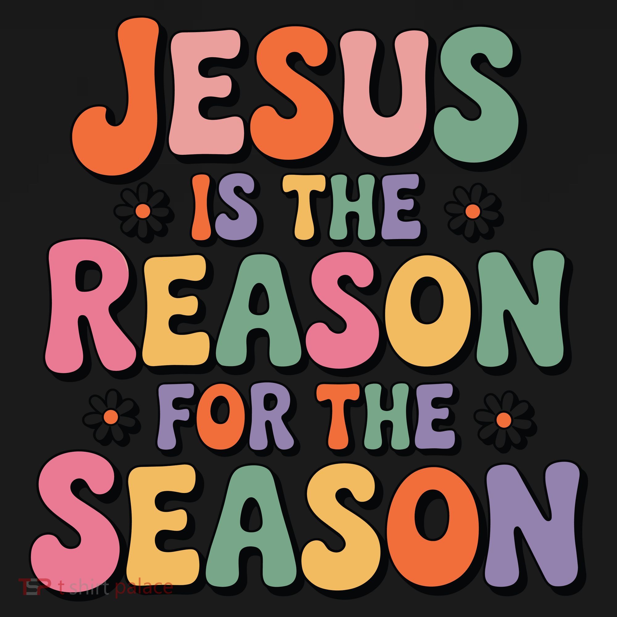 Jesus Is The Reason For The Season Retro Coaster