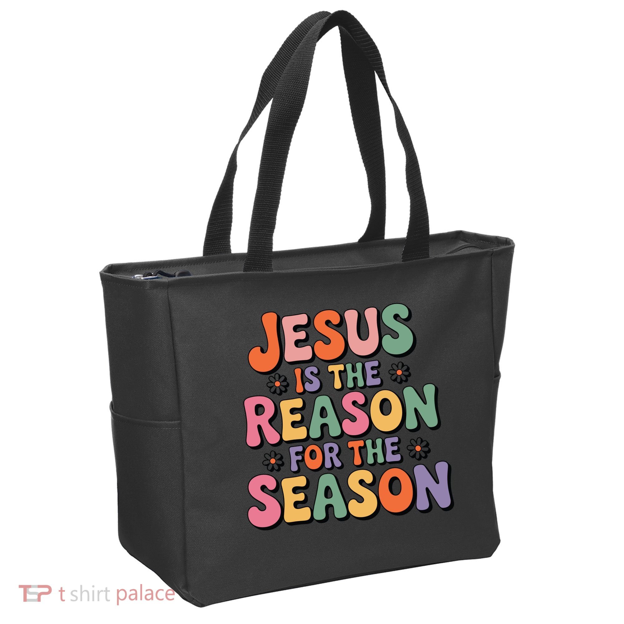 Jesus Is The Reason For The Season Retro Tote Bag