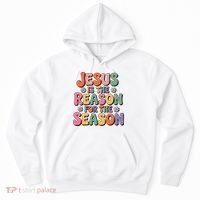 Jesus Is The Reason For The Season Retro Hoodie thumb 0