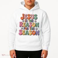 Jesus Is The Reason For The Season Retro Hoodie thumb 2