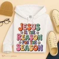 Jesus Is The Reason For The Season Retro Hoodie thumb 4
