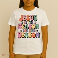 Jesus Is The Reason For The Season Retro T-Shirt thumb 4