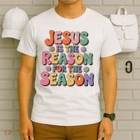 Jesus Is The Reason For The Season Retro T-Shirt thumb 6