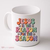 Jesus Is The Reason For The Season Retro Coffee Mug thumb 0
