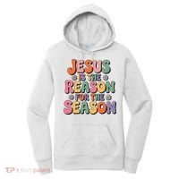 Jesus Is The Reason For The Season Retro Women's Hoodie thumb 0