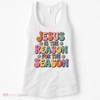 Jesus Is The Reason For The Season Retro Women's Tank Top thumb 0