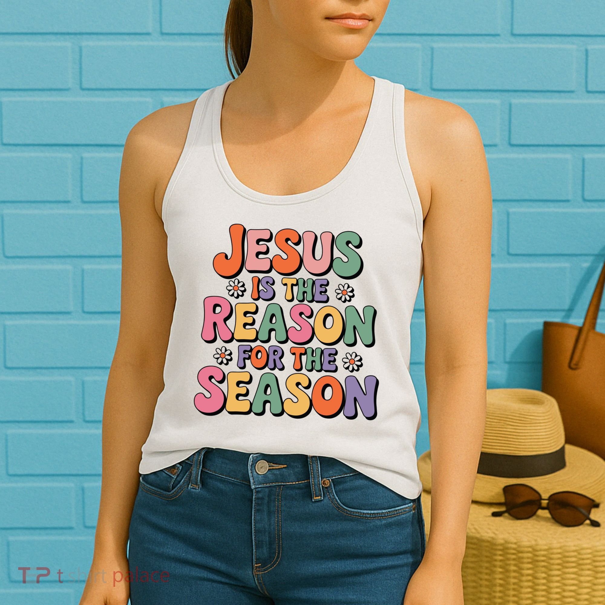 Jesus Is The Reason For The Season Retro Women's Tank Top