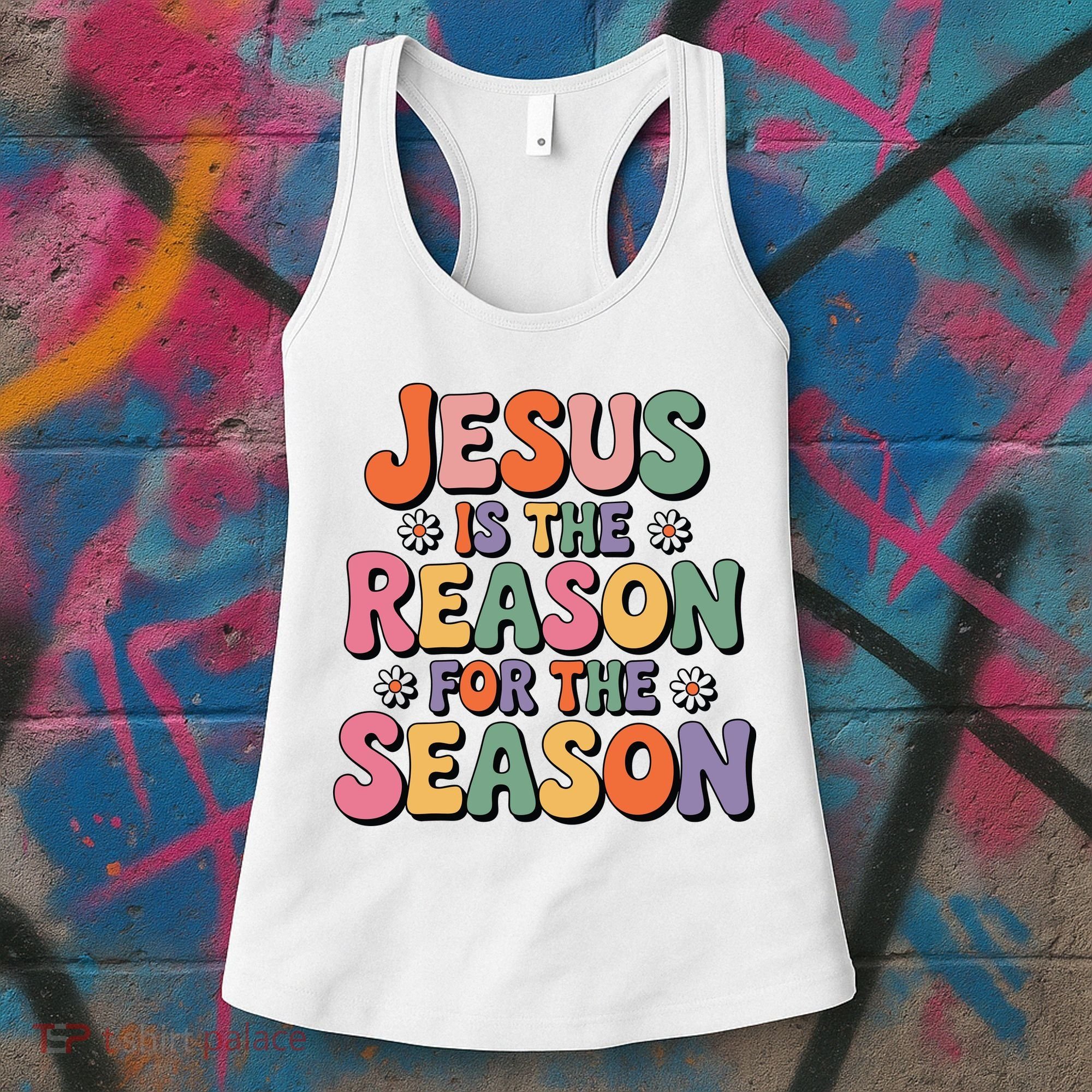 Jesus Is The Reason For The Season Retro Women's Tank Top