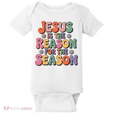Jesus Is The Reason For The Season Retro Baby Bodysuit