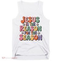 Jesus Is The Reason For The Season Retro Tank Top thumb 0