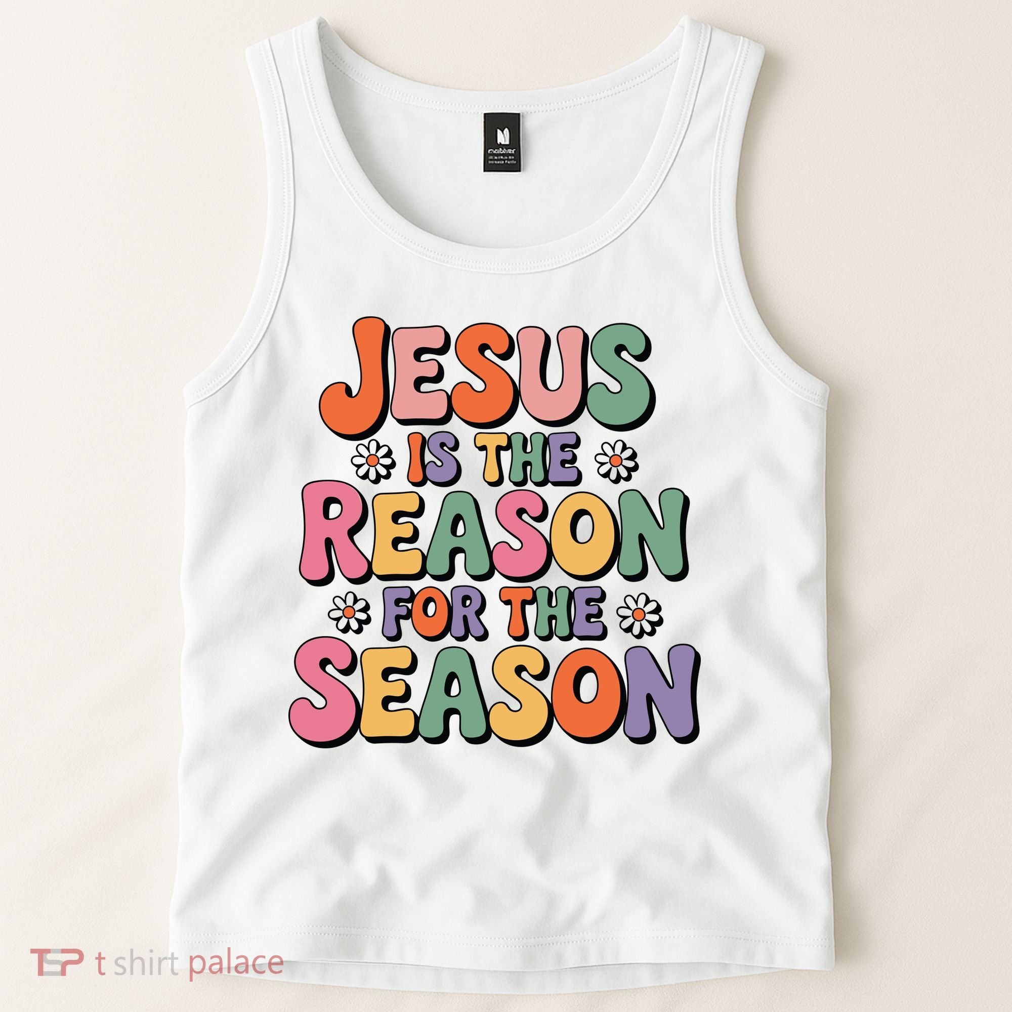 Jesus Is The Reason For The Season Retro Tank Top