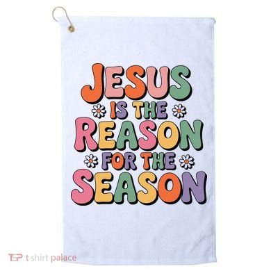 Jesus Is The Reason For The Season Retro Golf Towel