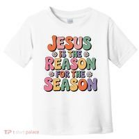 Jesus Is The Reason For The Season Retro Toddler T-Shirt thumb 0